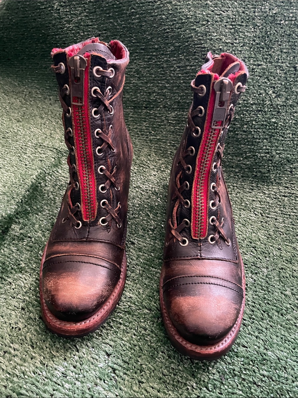 Freebird By Steven Women Liverpool Brown Leather Boots Size 9 Distressed - Picture 4 of 11